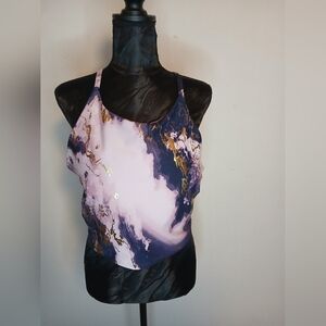 Old Navy Purple and Pink Crop Top